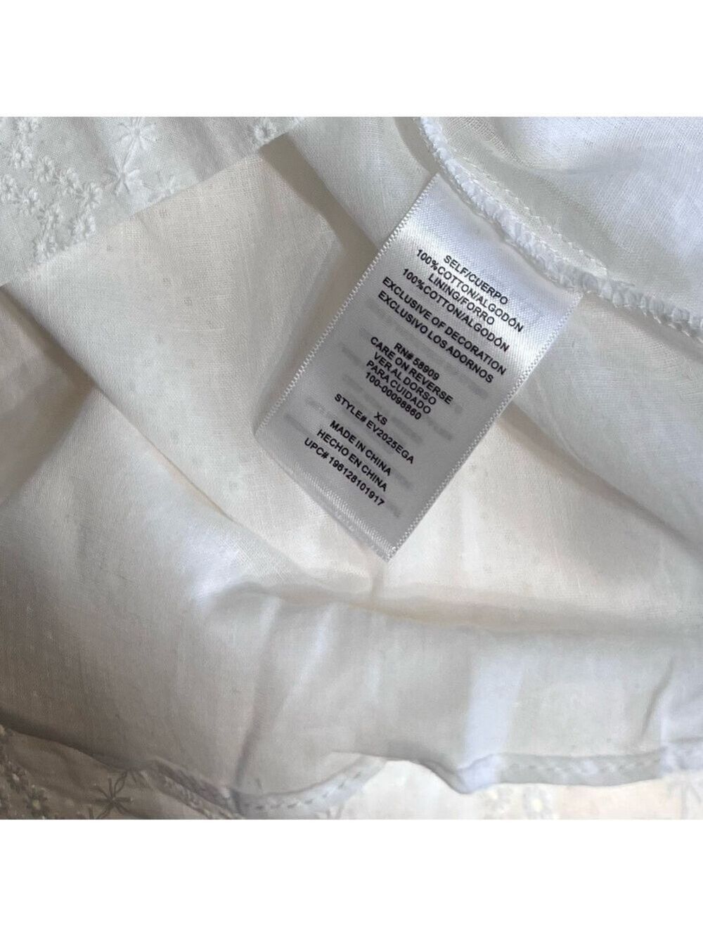 White Eyelet Babydoll Top by Every - Multiple - Picture 11 of 12